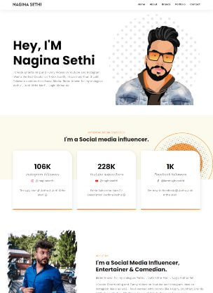 Nagina Sethi — website by Adiora / Apkiwebsite