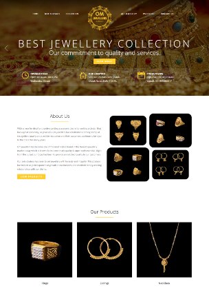 Om Jewellers — website by Adiora / Apkiwebsite