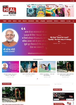 The Heal News — website by Adiora / Apkiwebsite