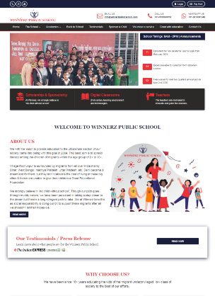 Winnerz Public School — website by Adiora / Apkiwebsite